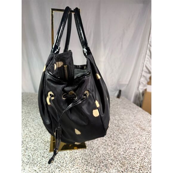 Kate Spade Women's Black Tote Handbag with Tan Spots - Picture 3 of 11